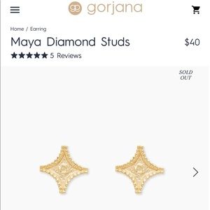 Gorjana SOLD OUT Maya Diamond Studs